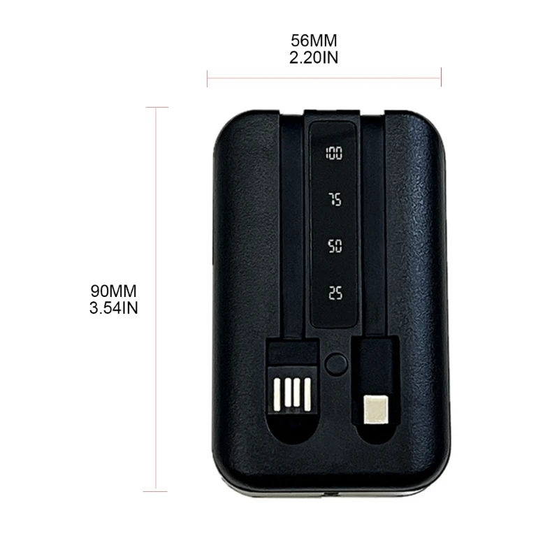 Powerbank Cases Micro / Type-C USB Port Powerbank Shells 2x 18650/18700/20700/21700 Charger DIY Box