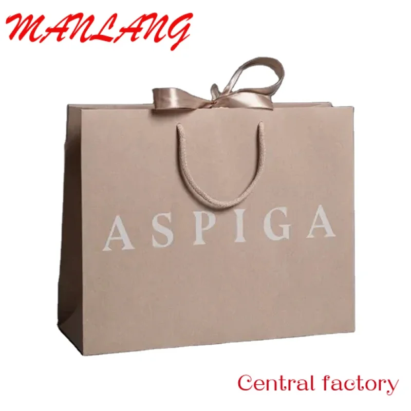 Custom  Customized Packaging Boutique Printed Luxury Gift Paper Shopping Bag Custom Paper Bags With Your Own Logo