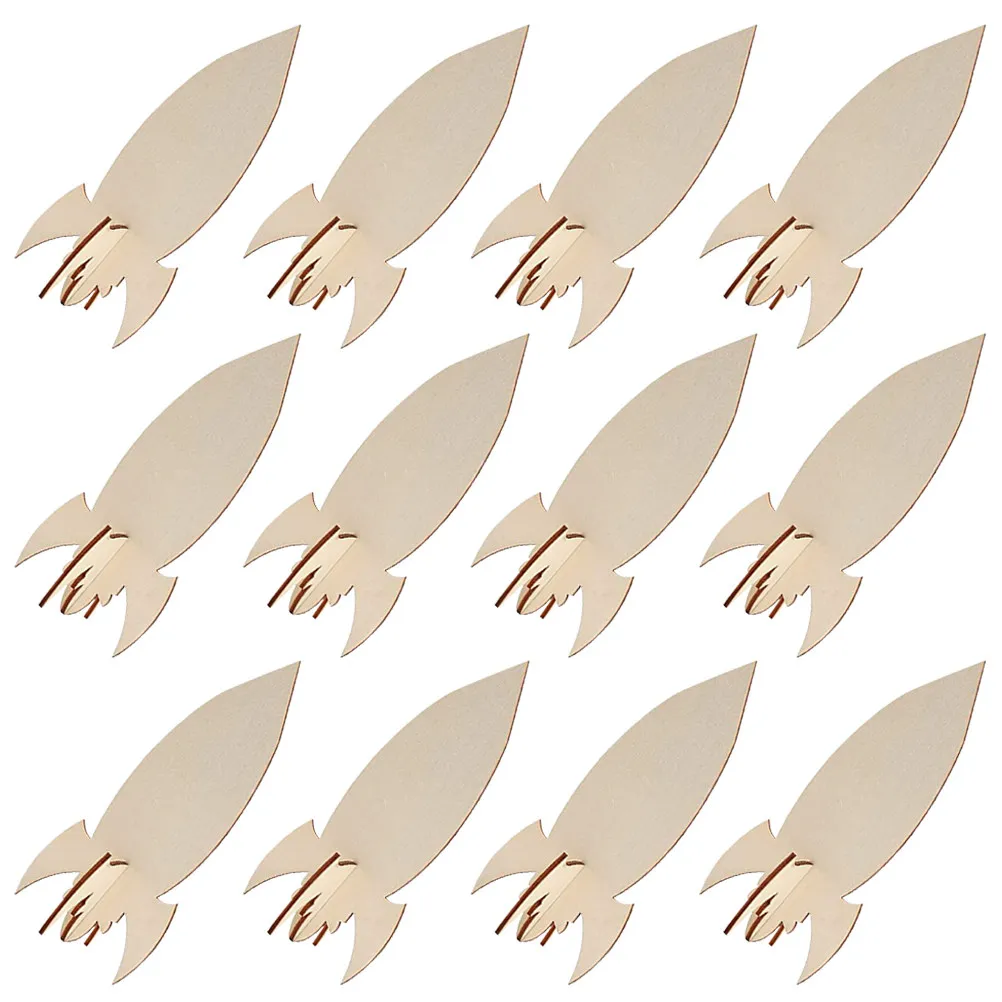 

Набор для творчества: деревянная ракета для детей, проект для рисования и декорирования, гладкая безопасная поверхность, идеально подходит для домашнего и школьного использования