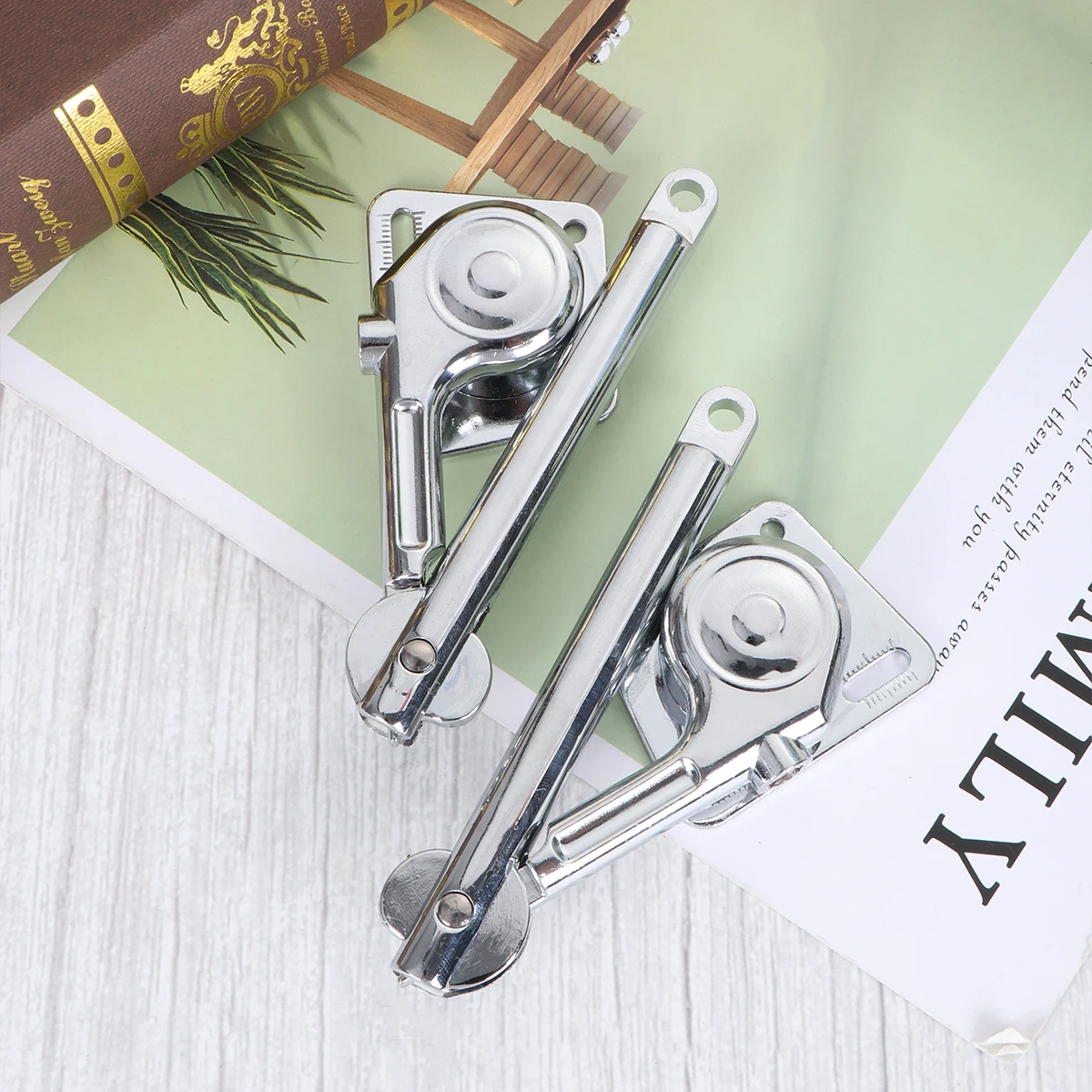

2Pcs Heavy Duty Zinc Alloy Cabinet Door Latch Tool Closet Catch Furniture Hardware