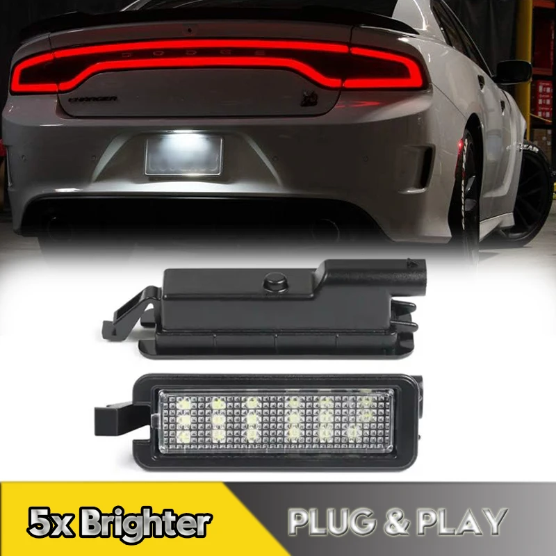 

1pcs For Jeep Compass LED Number License Plate Lights Lamps For Dodge Charger Challenger Chrysler 300 Pacifica Voyager RAM 1500