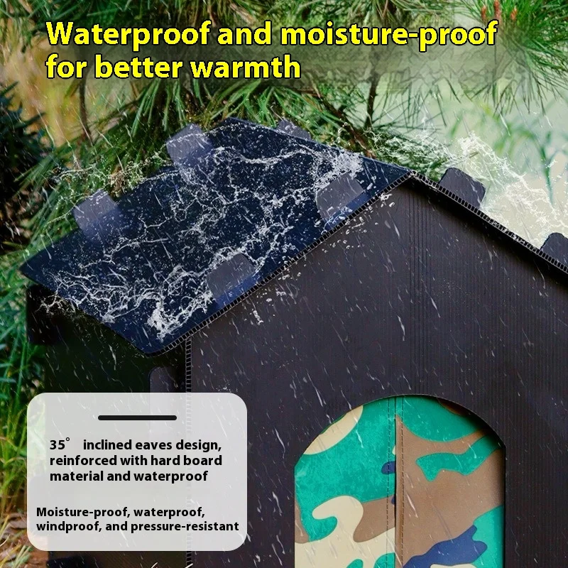 منزل Se مغلق مقاوم للماء ومقاوم للبرودة في الهواء الطلق لجميع المواسم ومستلزمات الحيوانات الأليفة