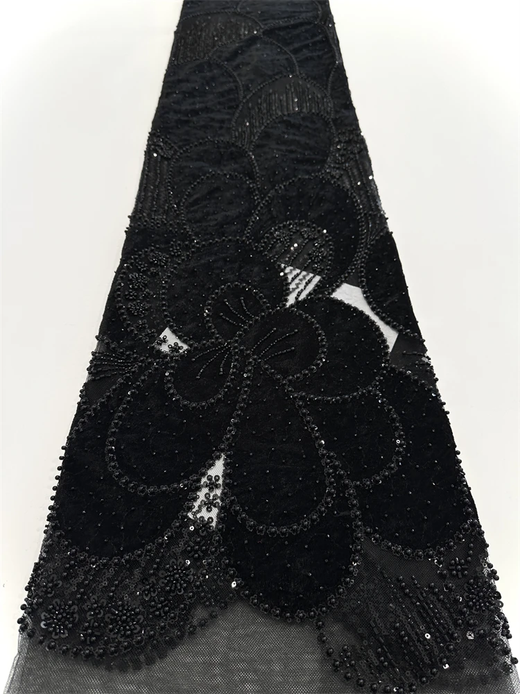 แอฟริกันลูกไม้ผ้า 2025 คุณภาพสูงลูกไม้ไนจีเรียผ้ากํามะหยี่เลเซอร์เย็บปักถักร้อย Swiss Voile ลูกไม้สําหรับงานแต่งงาน 5 หลา