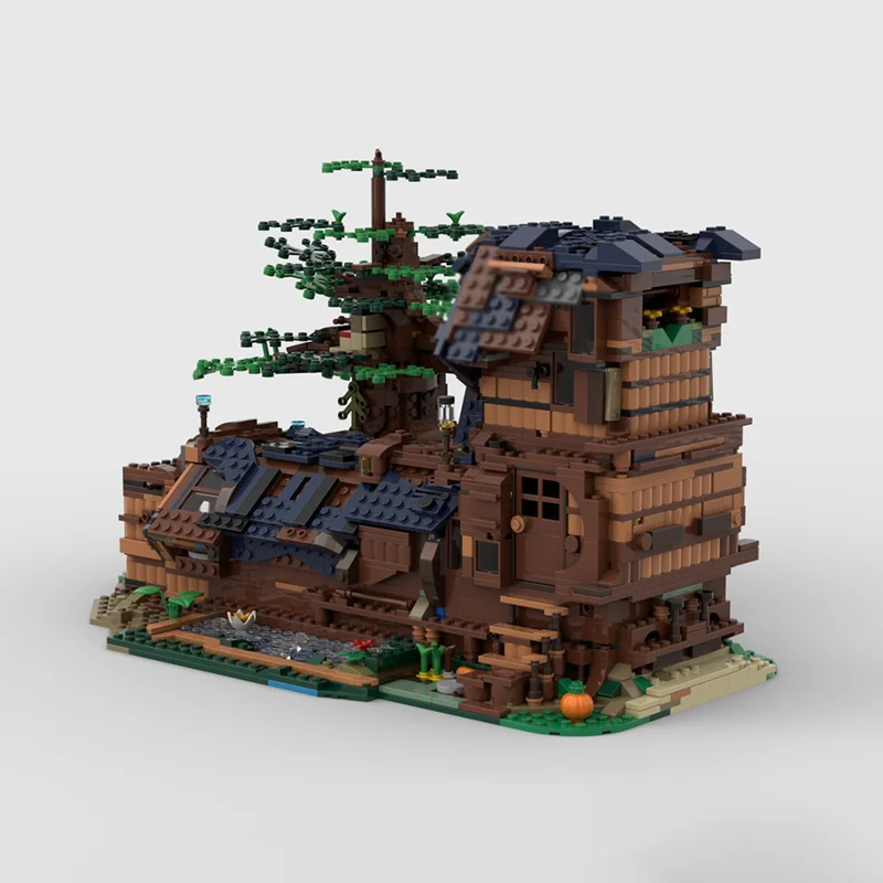 Briques de Construction de ville modulaires Moc, blocs technologiques de maison de chaussures de conte de fées modulaires, jouet de noël à monter soi-même, cadeaux de Construction