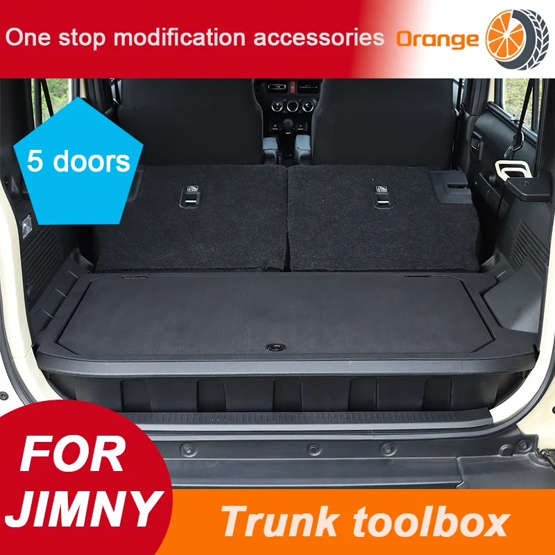 

Rear Trunk Storage Box For Suzuki Jimny 2019-2025 JB64 JB74 5 door Organizer Box Auto Boot Cargo Tool Storage Case Inte