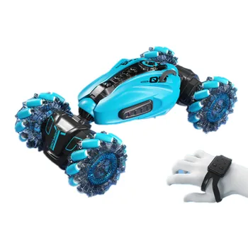 RC Stunt Twist Car 2.4G Remote Control Off-road Climbing Car Gesture Sensor Watch 4WD Drift RC Cars LED Light Children's Birthday Toy