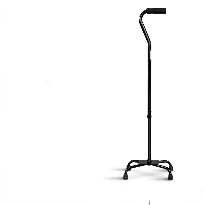 

Lightweight Aluminum Alloy Four-legged Cane Four-cornered Cane for Elderly Multifunction Height Adjustable Telescopic Cane