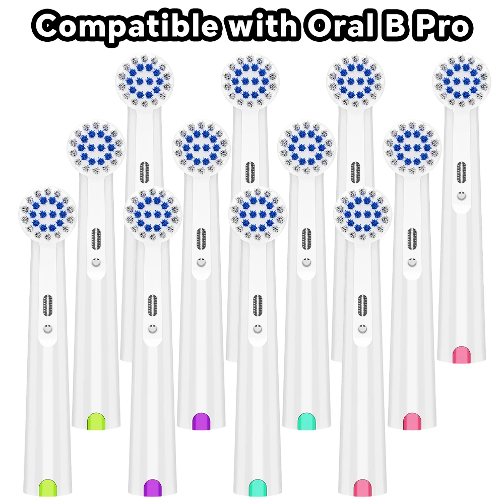 4/12/20x Soft Rotating Replacement Brush Heads Compatible with Oral B Electric Toothbrush, for Pro 1000 100 500