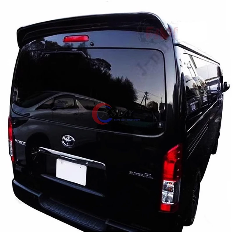 

Для 2005-2018 Toyota Hiace спойлер багажника с высококачественным глянцевым черным спойлером из АБС-пластика, спойлер багажника и крыла