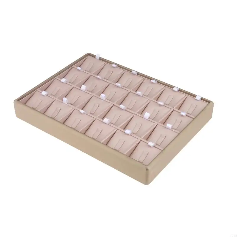  High Quality Leather Jewelry Tray Having Multiple Sections To Avoid Tangling And Keep Accessories Organized