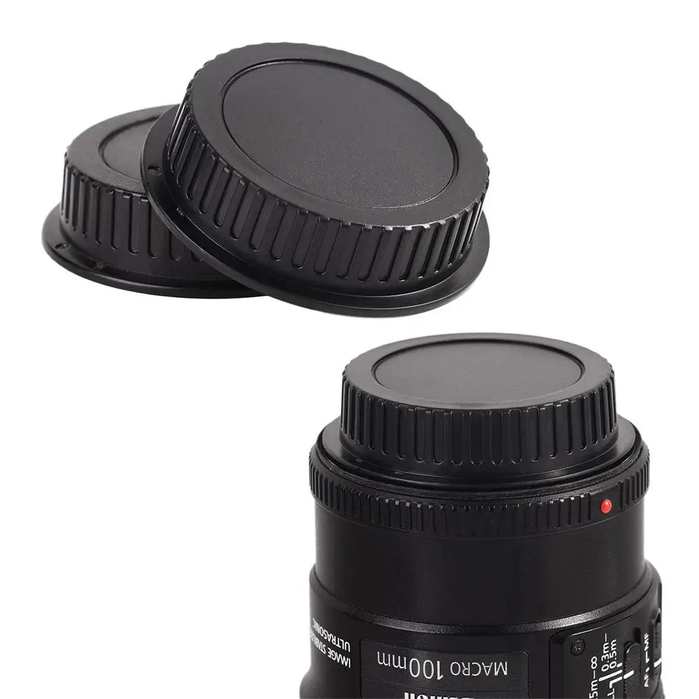 EOS Series DSLR SLR for Canon Rebel EOS Lens Mount Protection Lens Dust Cover Lens Cover for Canon Lens Cap Rear Lens Cap