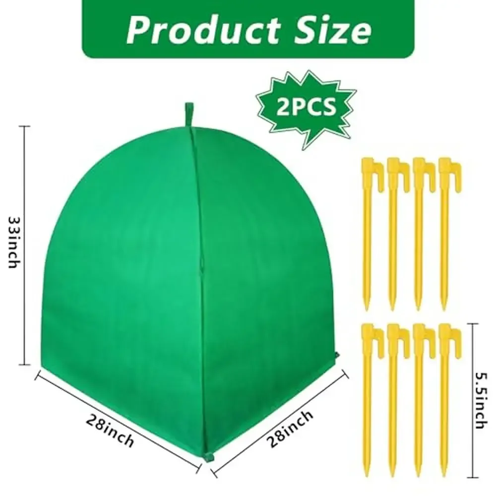 

Чехлы для уличных растений, защита от зимы, комплект из 2-х упаковок, защита от мороза, палатка с рамой из стекловолокна, растения в холодную погоду, прочный