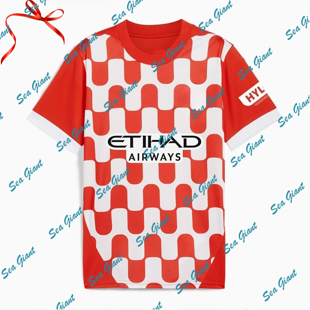 Inicio Jersey de Girona para la temporada 2024-2025 Fan Edition Verano Secado rápido y transpirable Cómodo Unisex