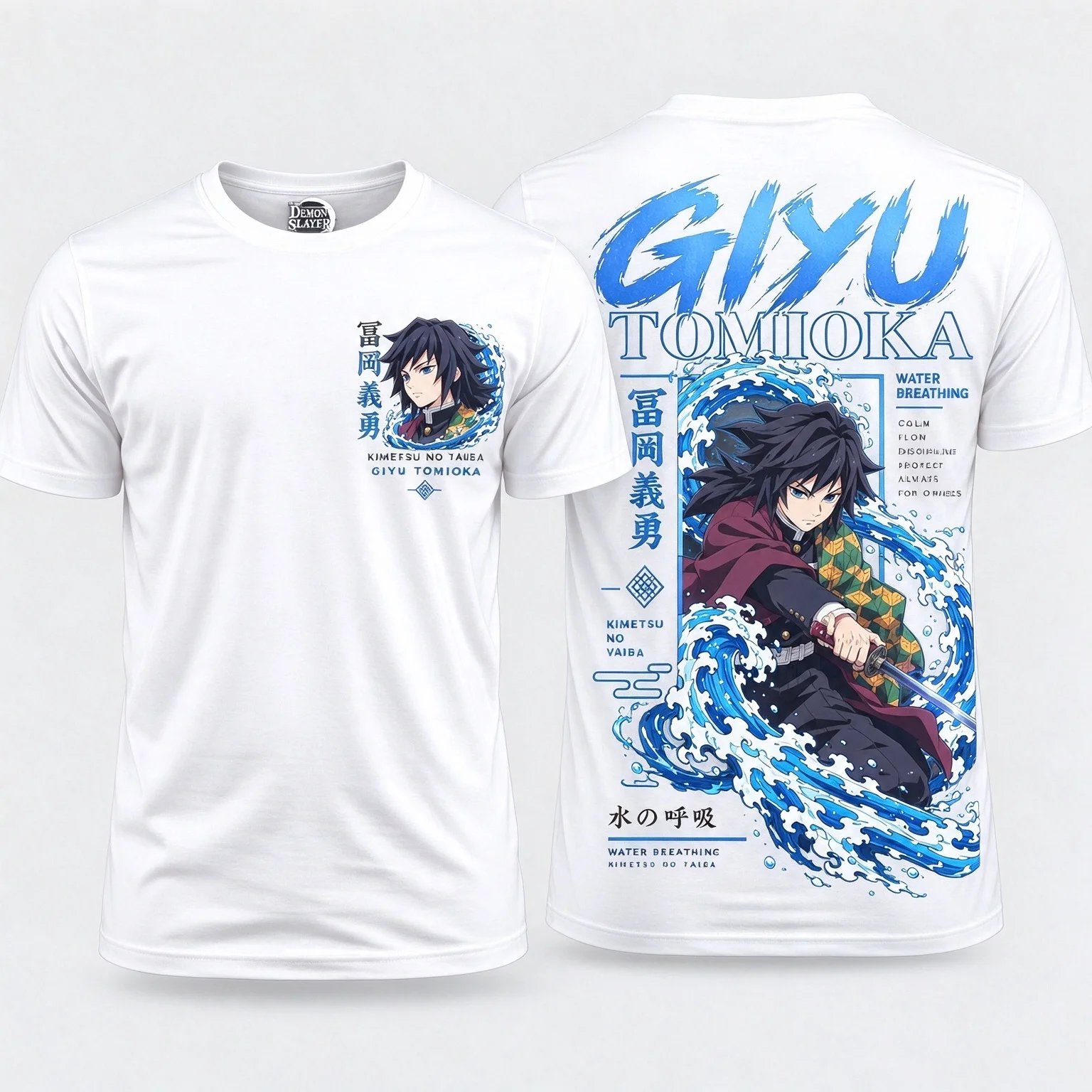 Demon Slayer Shinobu Anime Cartoon Tee T Shirt Men's Women's Retro Edgy Cool Graphic Print Oversized Short Sleeve Streetwear Top