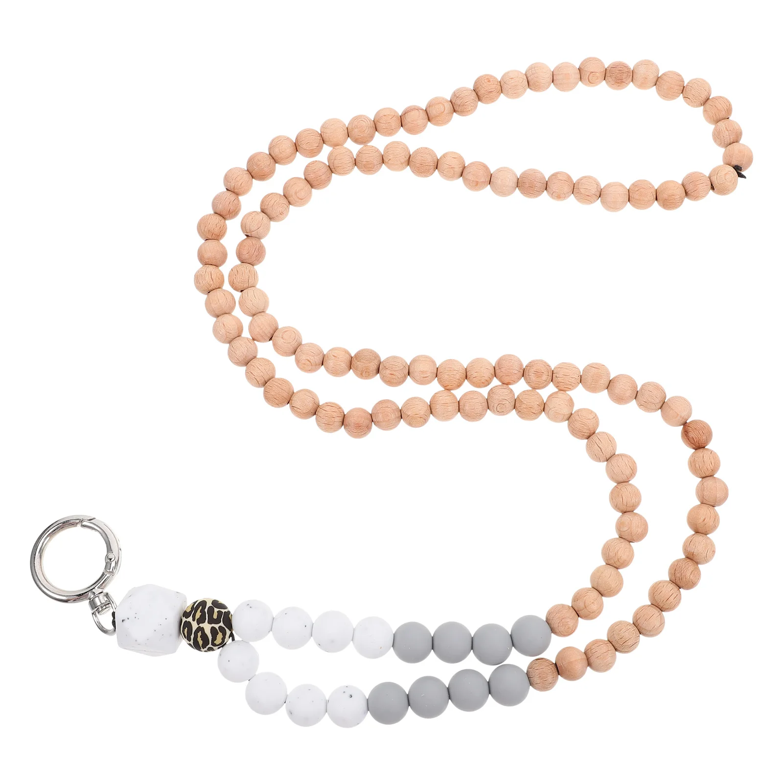 

Beads Lanyard Multi-Function Id Badge Strap For Keys Card Holder Anti-Loss Phone Lanyard Cute Teacher Accessories Breakaway