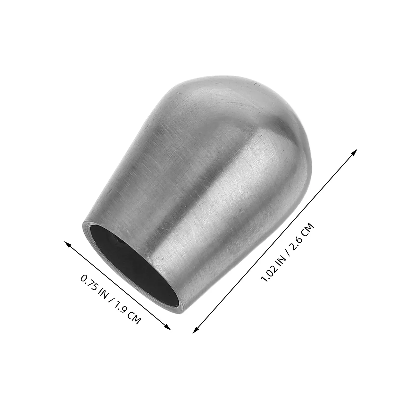 4Pcs Stainless Steel Handrail End Caps Round Tube Plugs for Stair Railing Guards Sleek Brushed Finish Indoor Staircase Safety