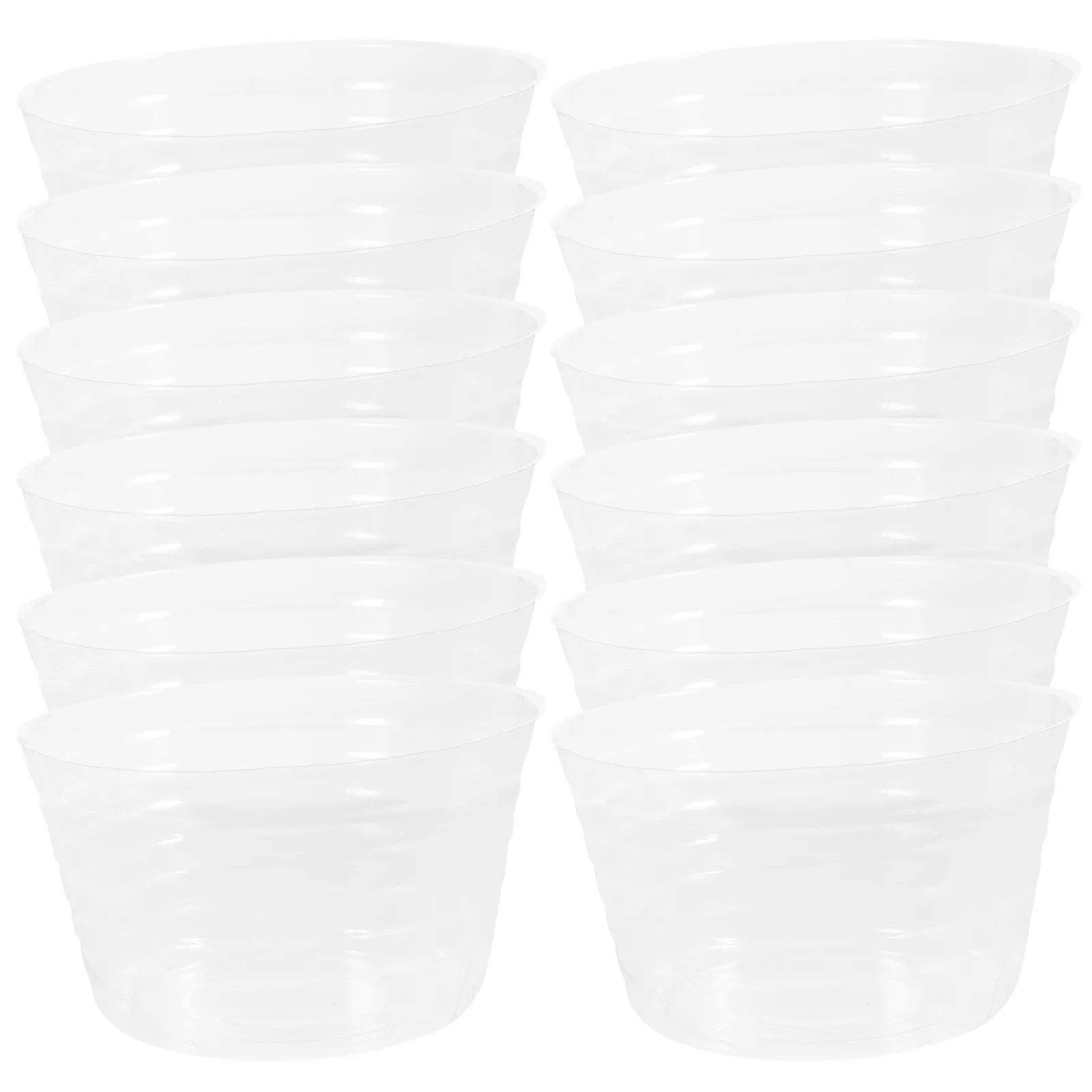 12 Stuks Duurzame Plastic Plant Pot Schotel Waterdichte Lekbak Bloempot Doorzichtige Plastic Bloempot Lade Tuin Plant Waterbakken