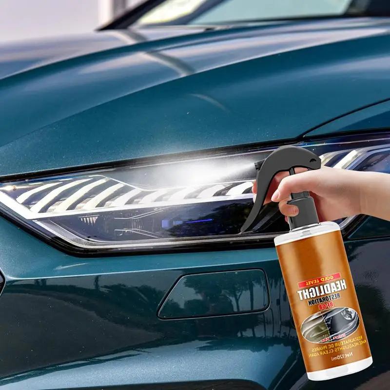 Headlight Cleaner For Cars 120ml Effective Liquid Headlight Polish Cleaner Headlight Restorer Portable Multifunctional Car Light