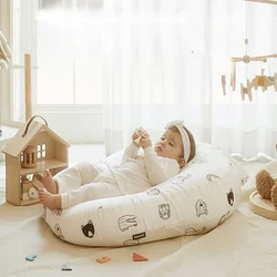 Baby's Anti Overflow Pillow Anti Backflow Pillow Newborn Baby's Anti Spitting Bed Side Sleeping Pillow Slope Pad