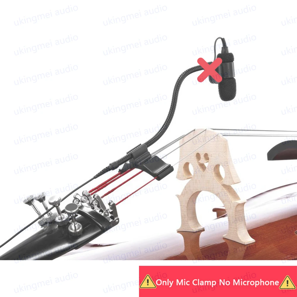 

String Instrument Microphone Universal Clamp For Cello Viola Compatible For DPA4099 Microphone Suitable For JTS CX-500F Beta98H