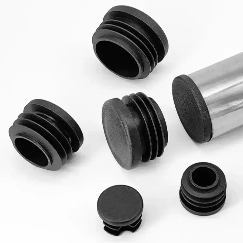 12~100mm Round PE Plastic Blanking End Cap Tube Pipe Inserts Plug Bung Insert Stopper For Chair Leg Pipe Decorative Dust Cover