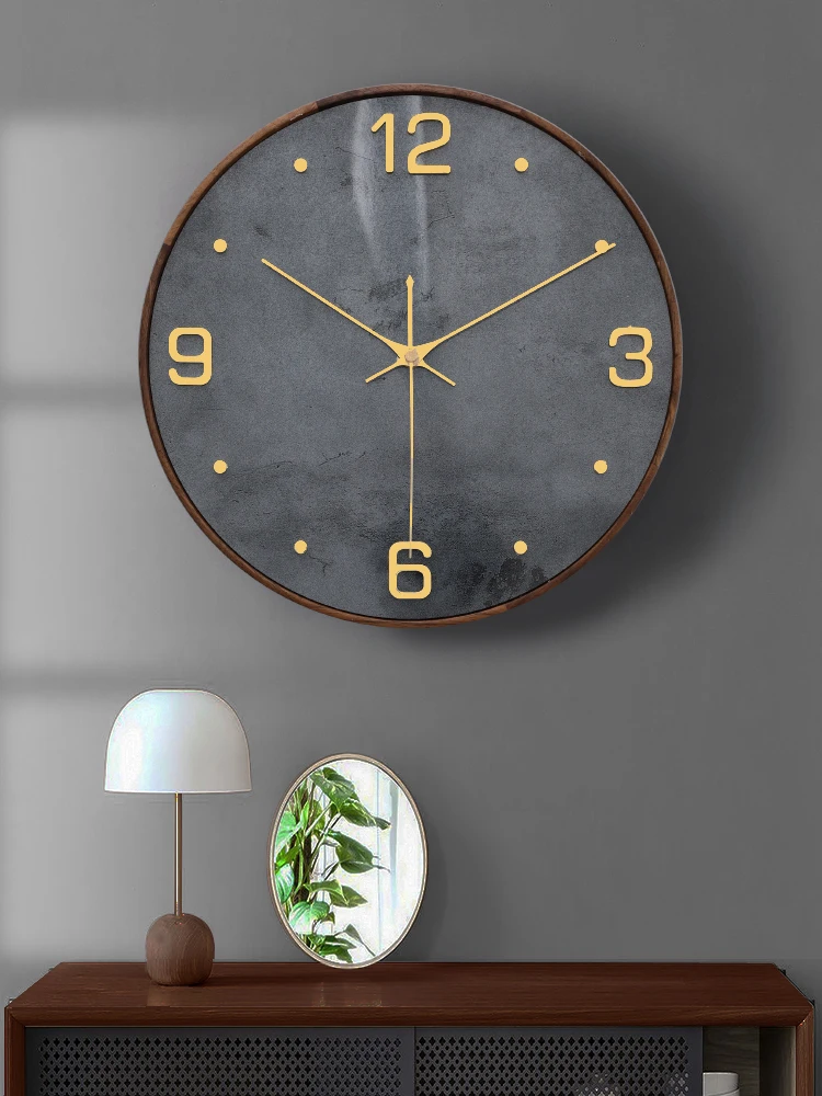 Restaurant internet celebrity clock, minimalist modern wall mounted watch, living room home wall mounted clock, light luxury, no