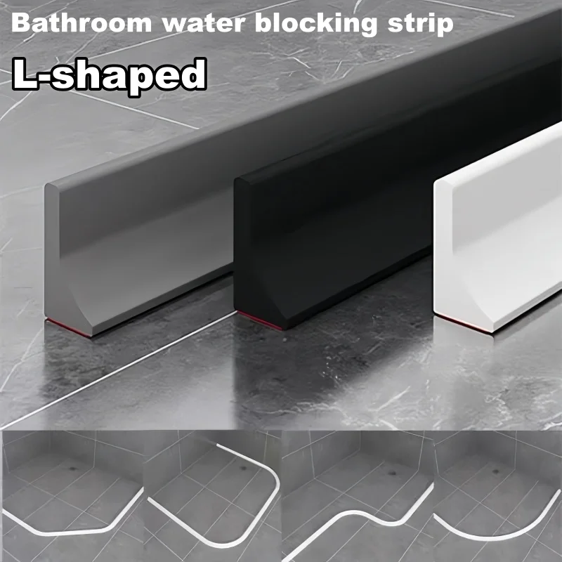 

Порг для душа, защита от воды, нижнее уплотнение для ванной комнаты, стеклянная полоса для душевой двери, разделительная полоса для сухого и влажного уплотнения, L-образная кромкая полоса