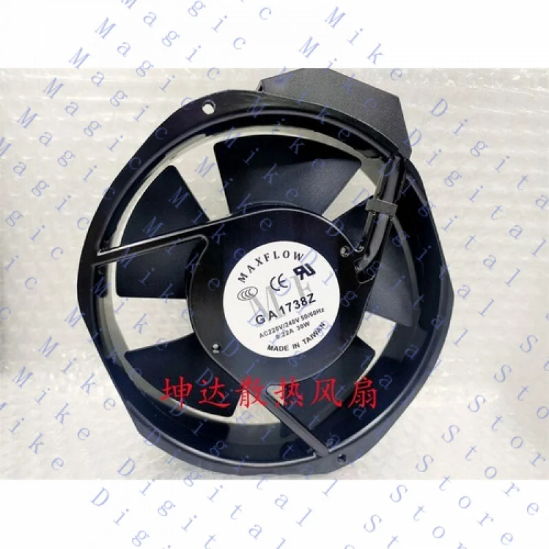 

H 1 PCS FOR MAXLFOW Fan GA1738Z AC220V 0.22A 17238 17cm aluminum frame cooling fan