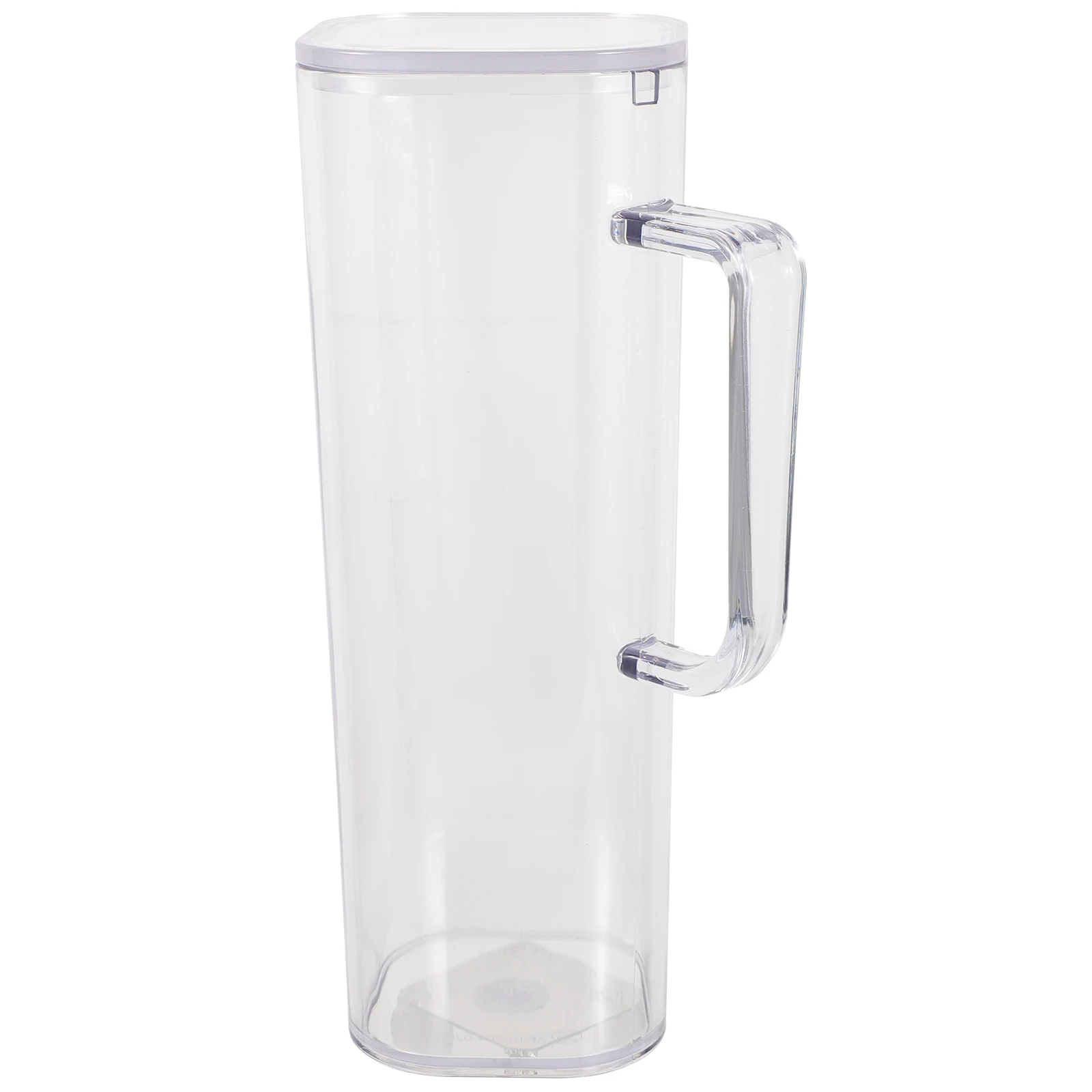 

Ergonomic Handle Large Capacity Clear Acrylic Water Pitcher Juice Tea Beverage Carafe with Lid for Party Home Daily Use