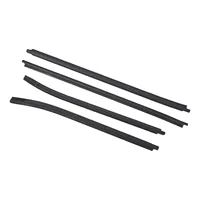 Moldura de ventana de 4 piezas, embellecedores de goma 68161 0K010, repuesto para Toyota Hilux SR5 VIGO MK6 PICKUP 2005 a 2015