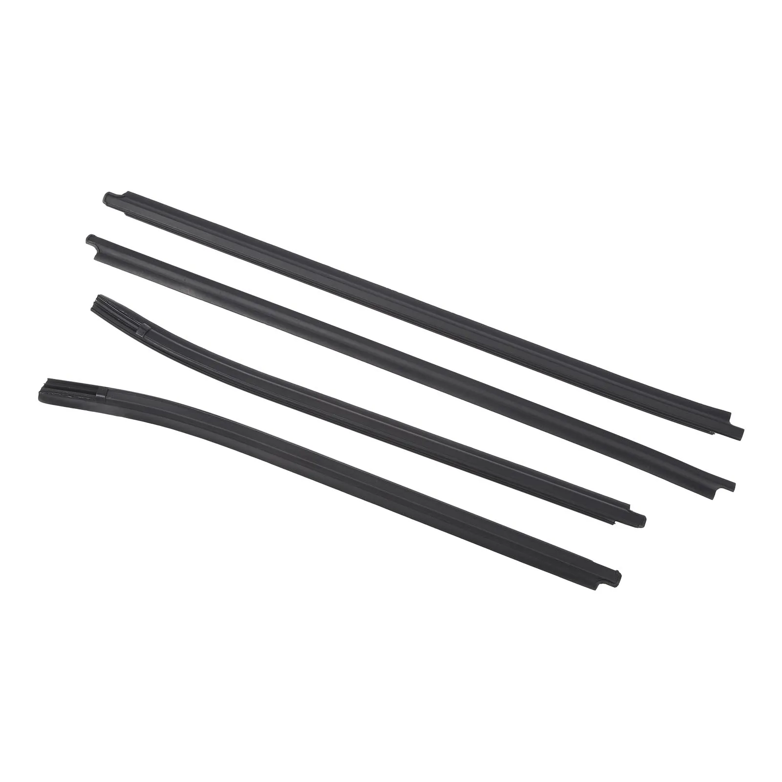 4PCS Window Moulding Trims Rubber 68161 0K010 Replacement for Toyota Hilux SR5 VIGO MK6 PICKUP 2005 to 2015
