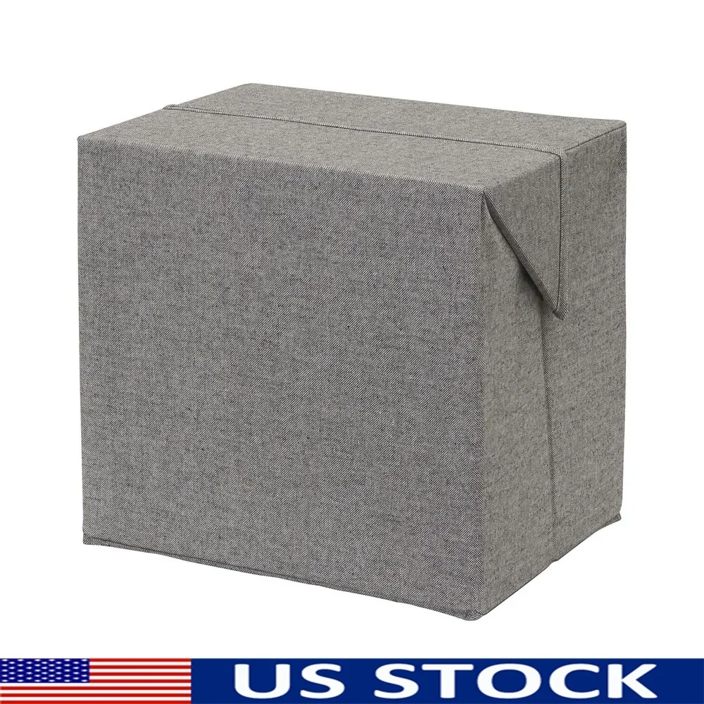 

Tall Expandable Fabric Storage Bin Collapsible Organizer Office Supplies Keepsakes Accessories Minimalist Storage Solution