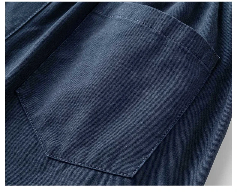 Bequeme Herren-Baumwollhosen | Frühling Sommer Gerade Geschnittene Weite Hose | Lässige Weite Hosen für den Alltag S-4XL – Detail 16