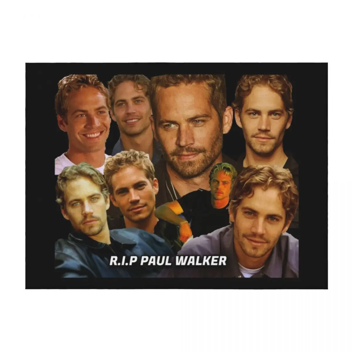 بول ووكر تحية تصميم الكولاج 2021 رمي بطانية سرير الزخرفية منقوشة فاخرة رشاقته الفاخرة رمي البطانيات #2