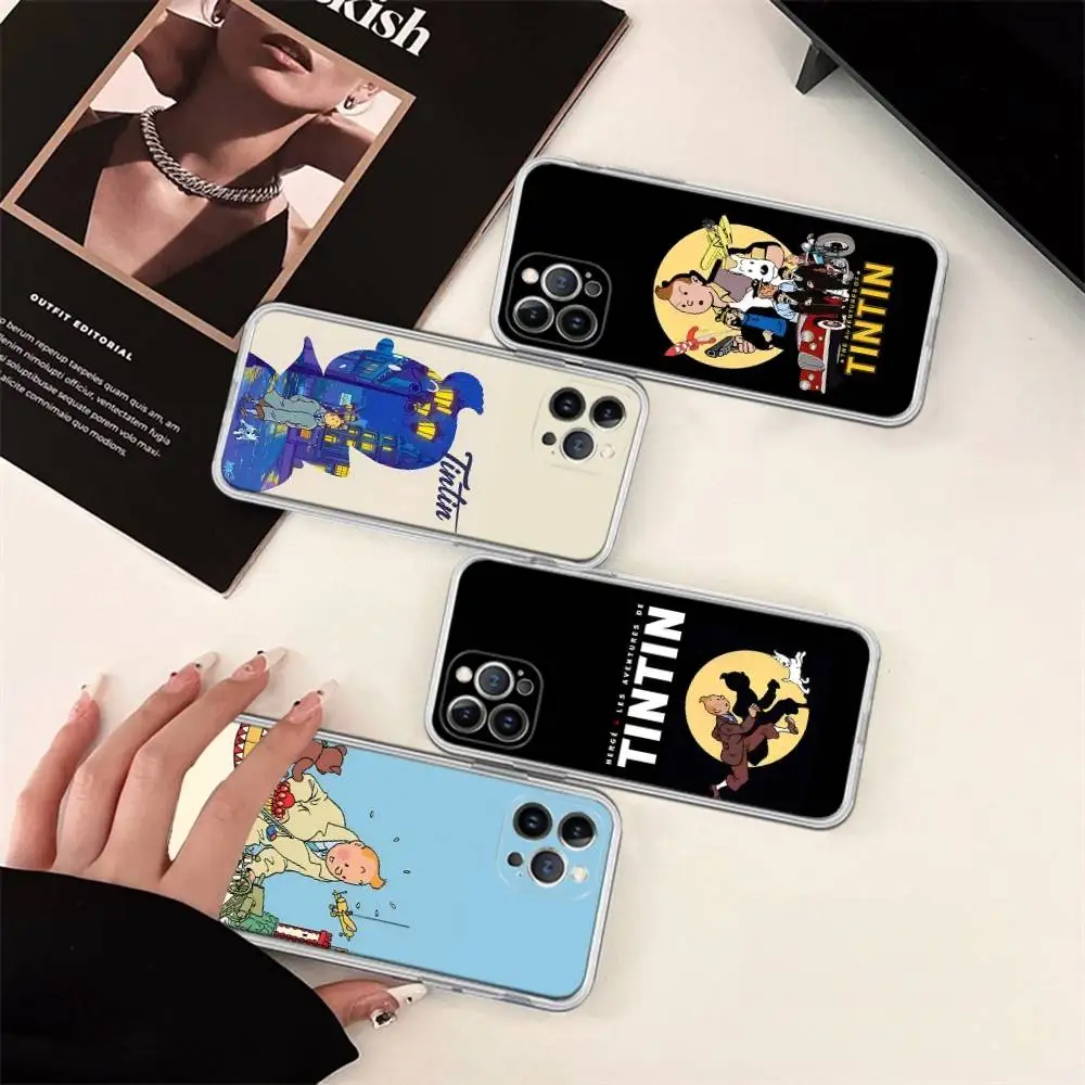 

T-Tintin A-Adventures Case For Iphone 17 16 15 Pro Max 11 12 13 14 Pro Plus Phone Cover