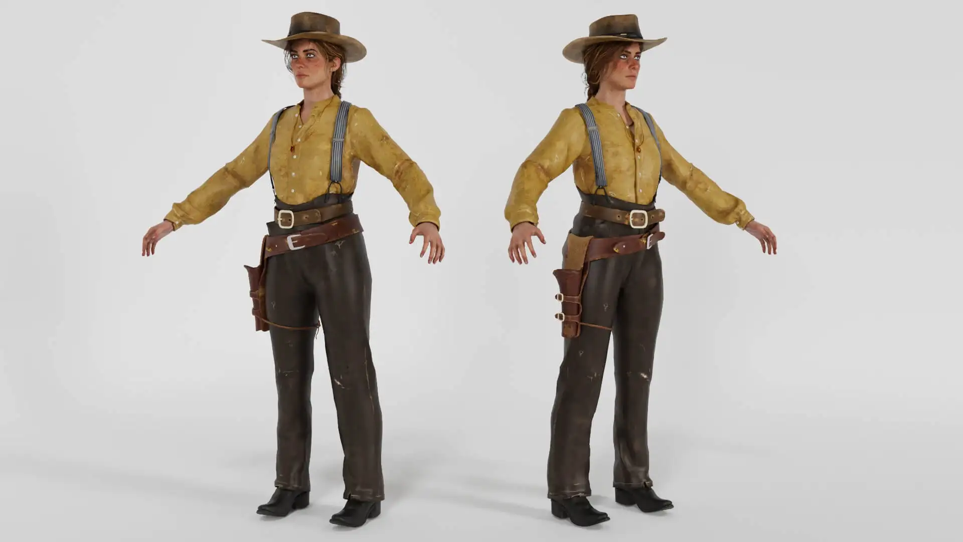 العرف سادي أدلر تأثيري حلي لعبة سادي الأصفر قميص السراويل دعوى النساء راعية البقر هالوين الزي