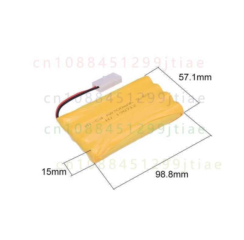 2Pcs 9.6V 700mAh Ni-Cd AA Battery Pack Rechargeable For RC Car KET-2P Plug