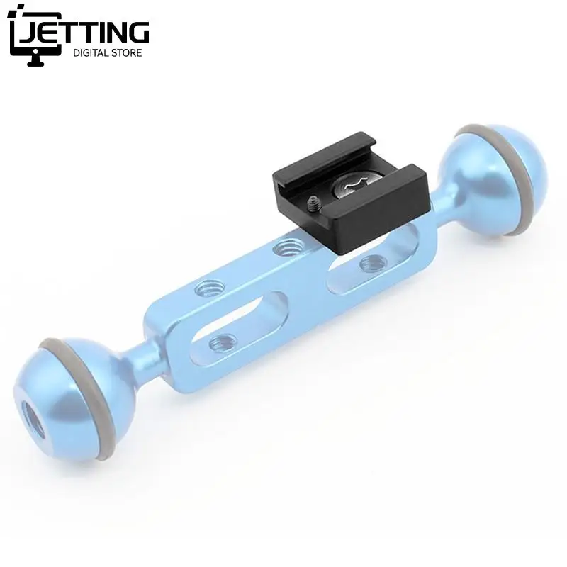 Cold Shoe Mount Adapter Base with 1/4" Mounting Screw for Camera Cage Flash LED Light Microphone Hot Shoe Adapter