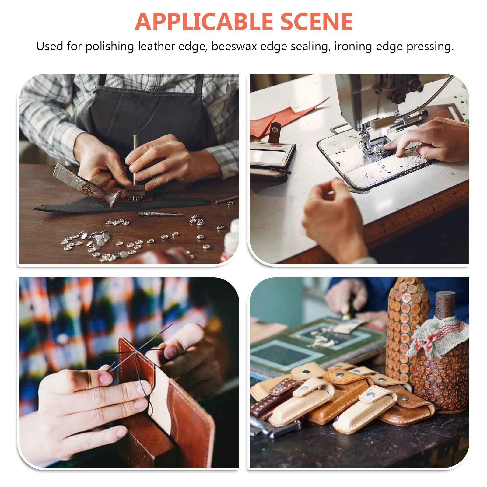 4 قطعة أداة تشذيب الحواف النحاسية لتلميع تلميع الحرف اليدوية - أداة تقطيع الملمع