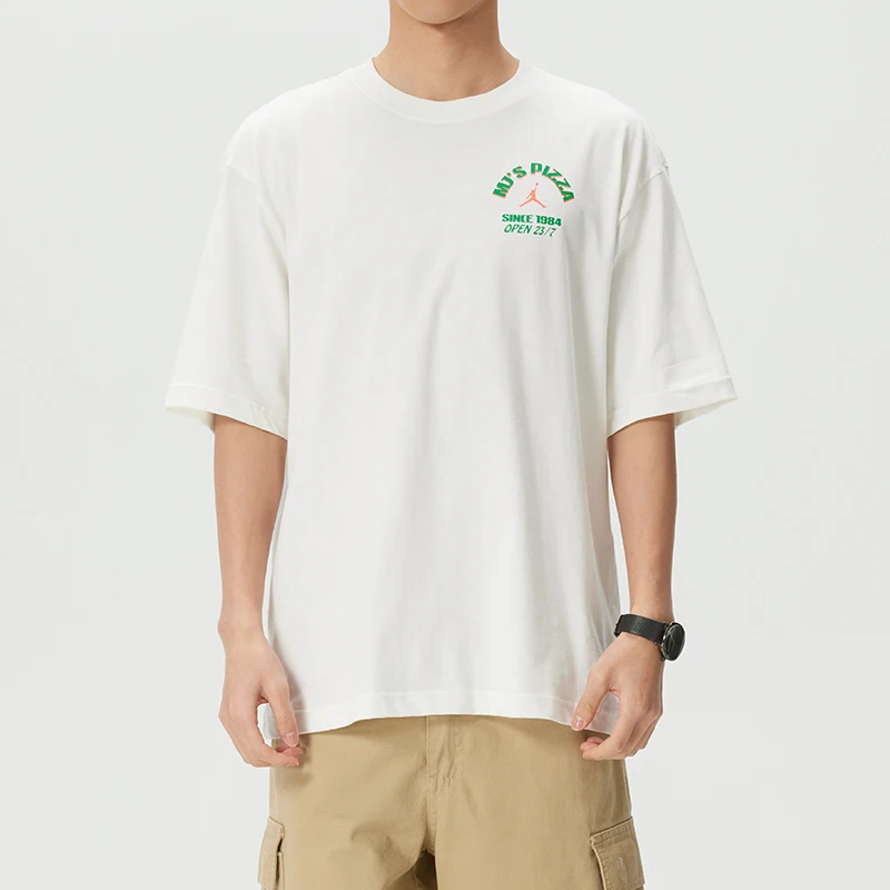 Camiseta Nike masculina, roupa esportiva, solta, respirável, manga curta, gola redonda, confortável, casual, algodão, if3167-133