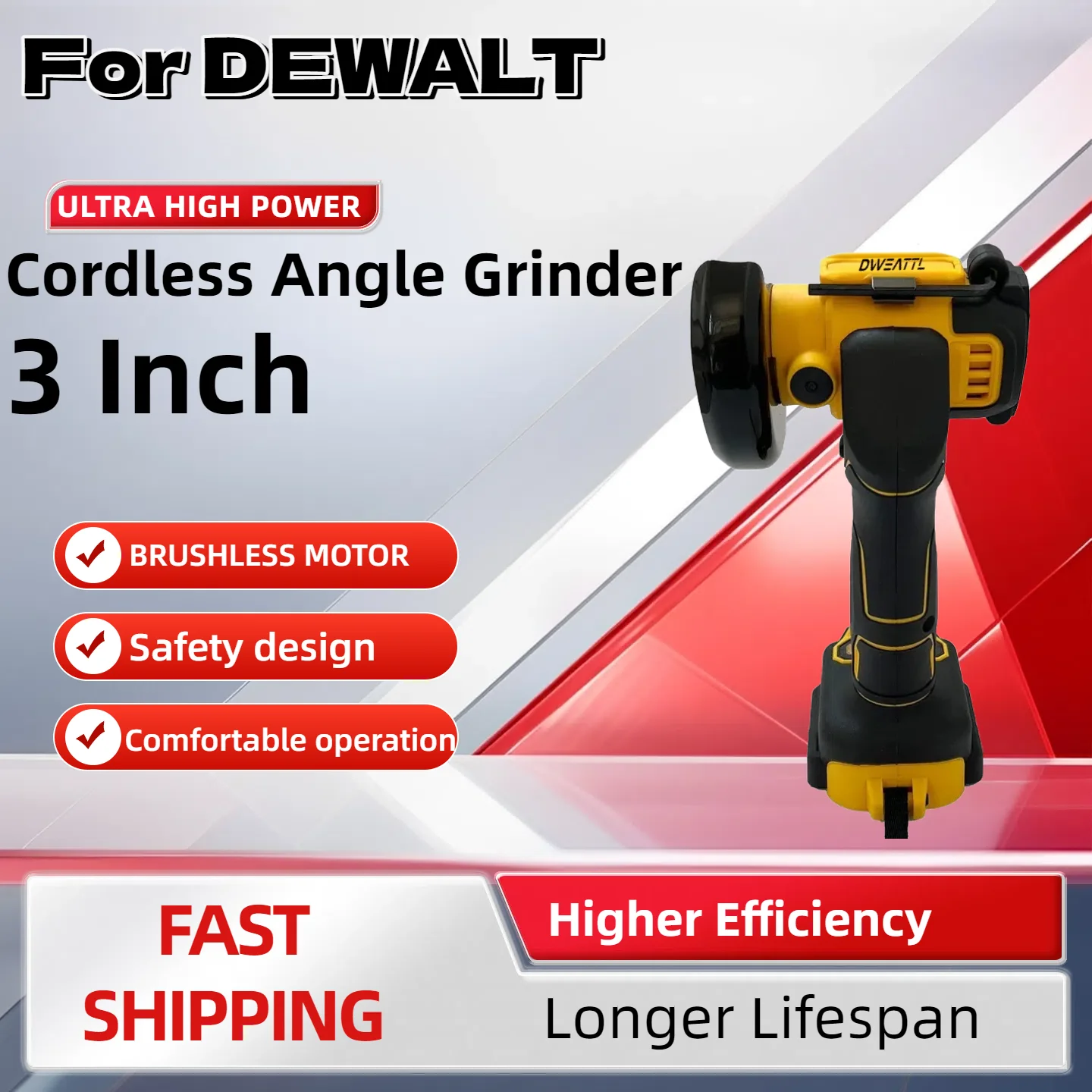 ل ديوالت 3 بوصة آلة طحن تلميع صغيرة قطع كهربائية أدوات كهربائية طاحونة زاوية لاسلكية لبطارية 20 فولت 18 فولت