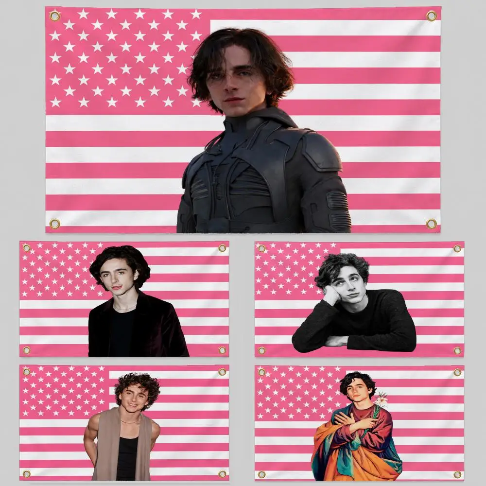 Celebrity Timothée Chalamet Dune Paul Flags Wall Hanging Background Flag Wall Decor Banners for Outdoor Bedroom Dorm Room Decor