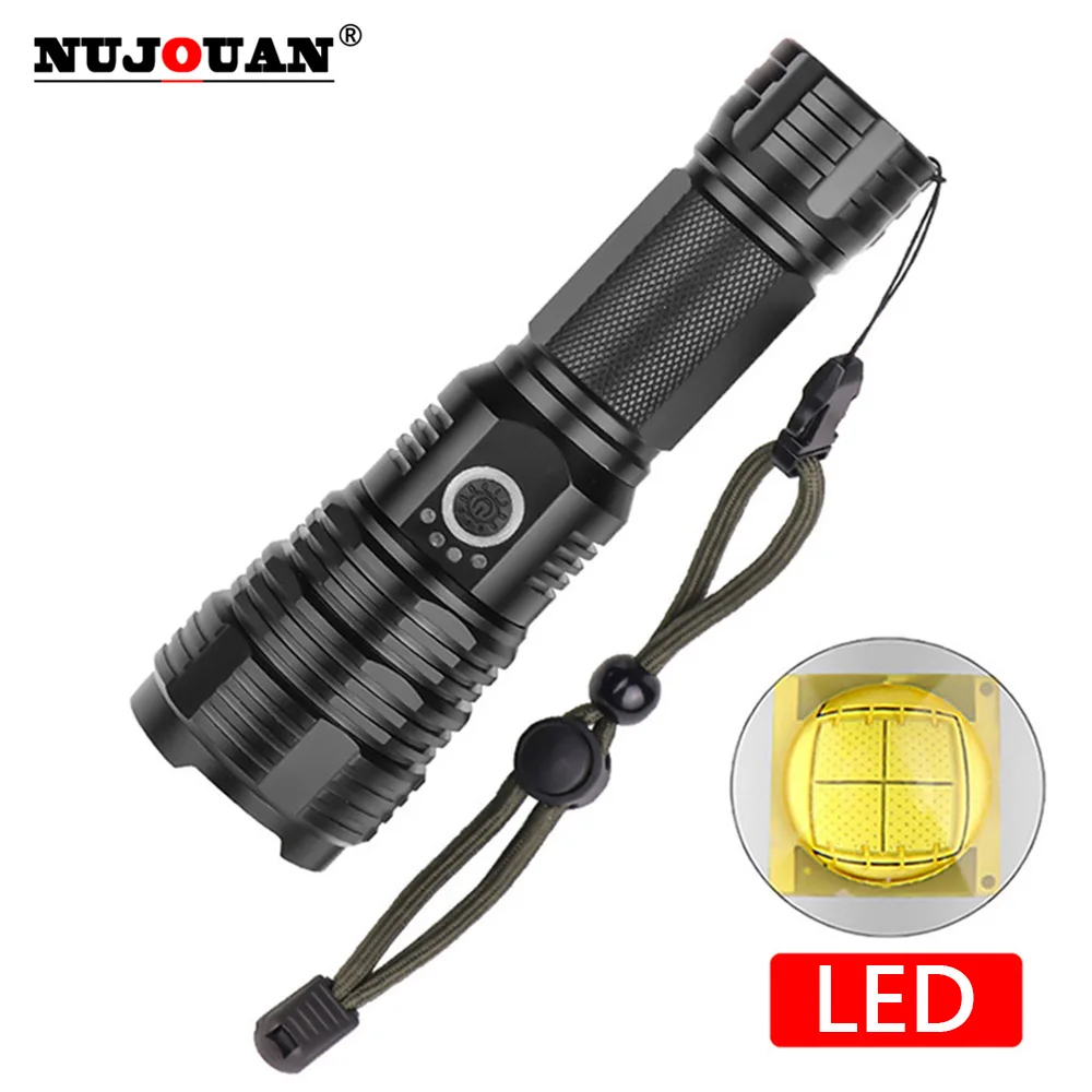 

Newest Most Powerful Zoom LED Flashlight USB Rechargeable Torch Light High Power Flashlight Tactical Lantern Long Shot Hand Lamp