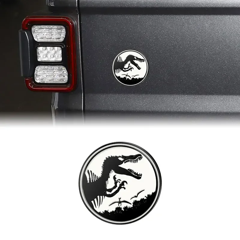 OK 3D Metal Jurassic Dinosaur Car Front Grill Emblem Sticker Fit For Ram Charger Caliber Journey Exterior Accessories