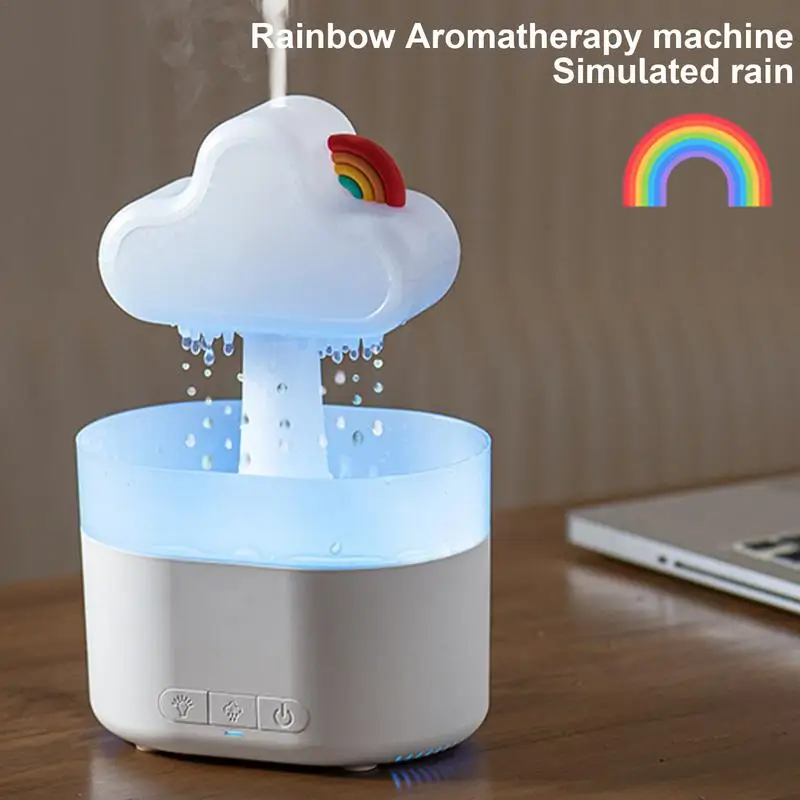 

Aromatherapy Diffuser For Desk Rain Cloud Rechargeable Humidifier Water Drip Humidifier Home Decoration Cartoon Humidifier For