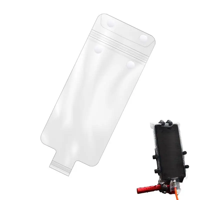 Motorcycle Phone Holder Bag Clear Handlebar Cell Phone Case Waterproof Phone Pouch Motorcycle Mobile Holder High Sensitivity