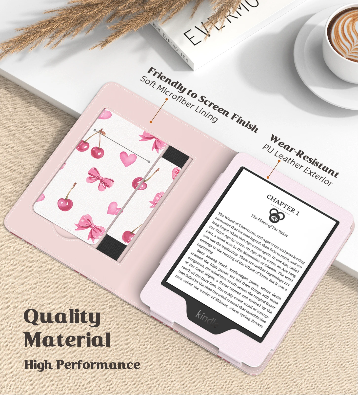 Etui na Kindle 11. generacji 2024, 6-calowe, ultralekkie, z powłoką PU, do Kindle (10/8 generacji, 2019/2016) z funkcją automatycznego budzenia/uciszania ekranu. — zdjęcie produktu 4