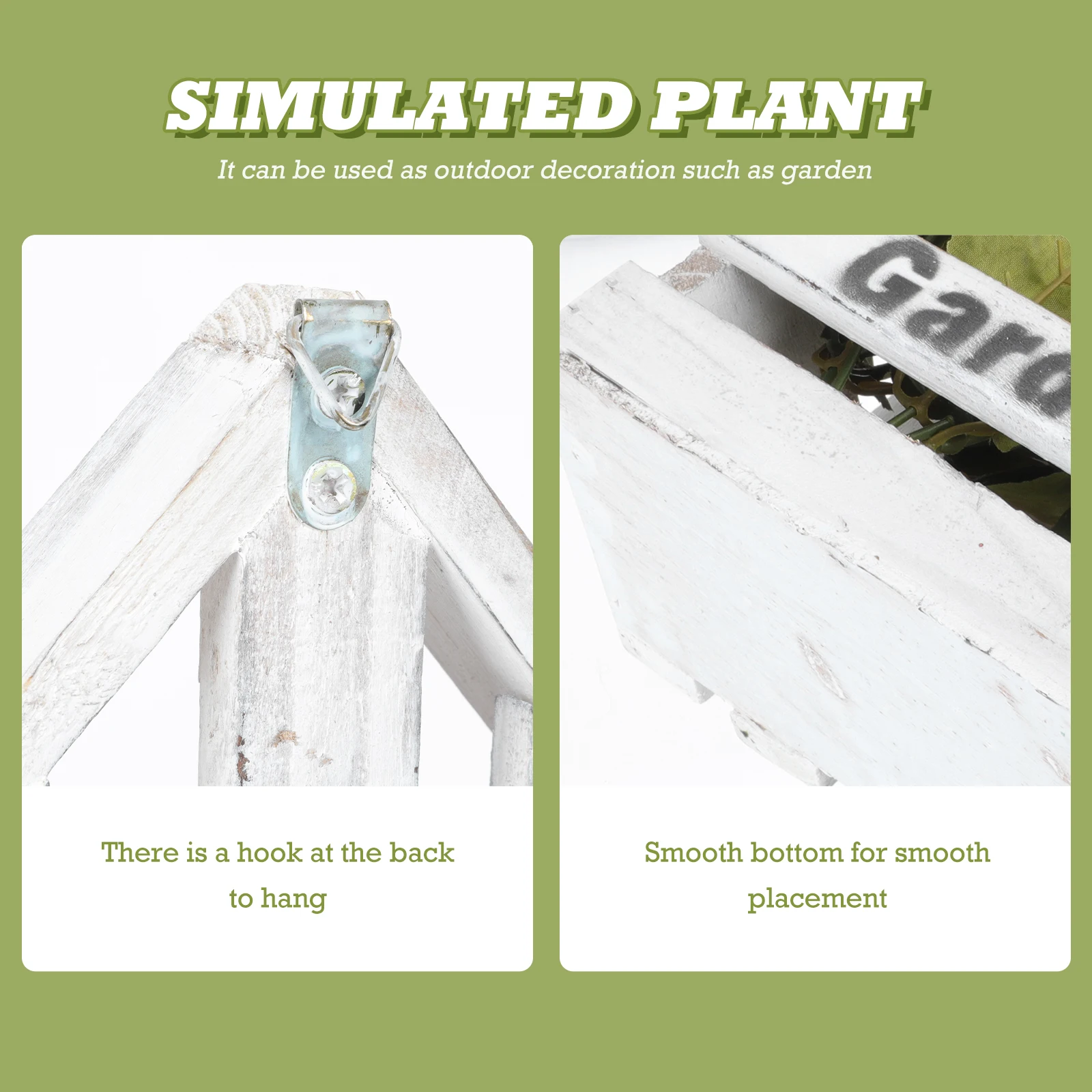 

Artificial FlowersRose Wall Hanging Decor Indoor Scene Fresh Color Wooden Shape Fake Pendant Storage Collecting