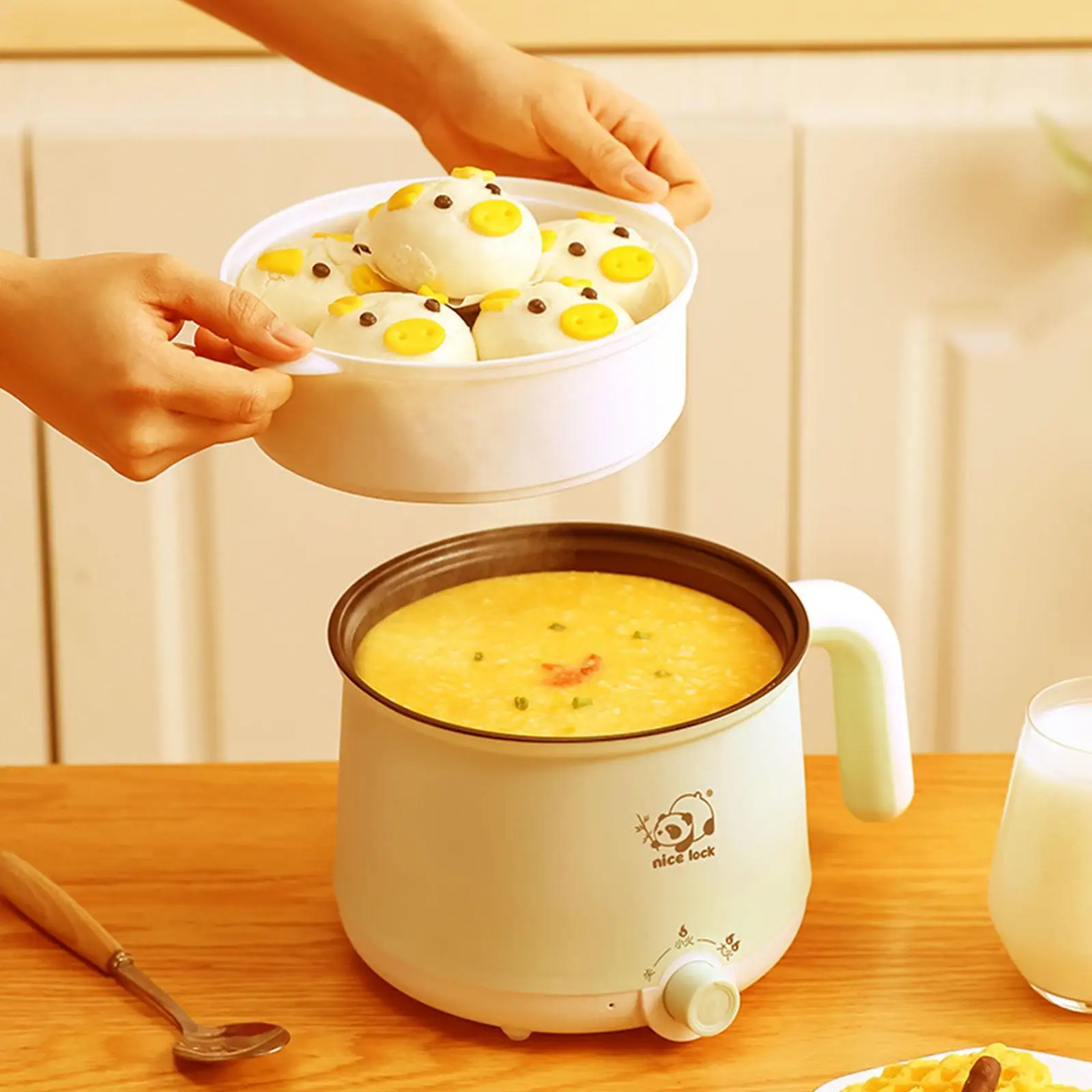 Многофункциональная мини-плита, 2-ступенчатая мини-плита для путешествий, яиц, жарки супа