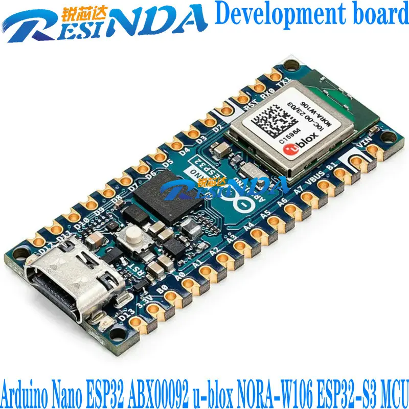 Arduino Nano ESP32 ABX00092 u-blox NORA-W106 ESP32-S3 MCU Development board 100%New and Original